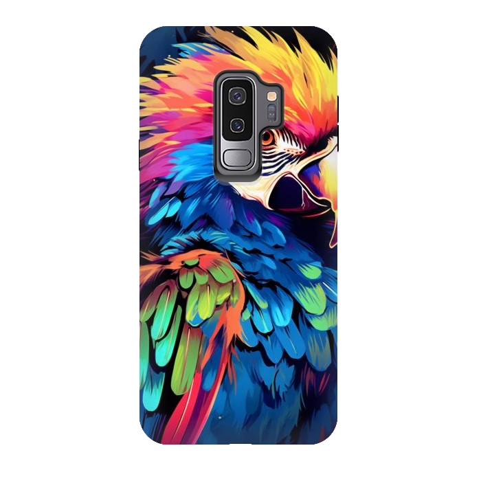 Galaxy S9 plus StrongFit Colorful parrot by haroulita