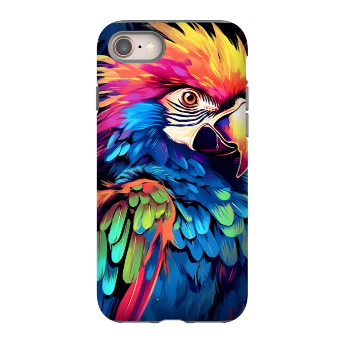 iPhone 8 StrongFit Colorful parrot by haroulita
