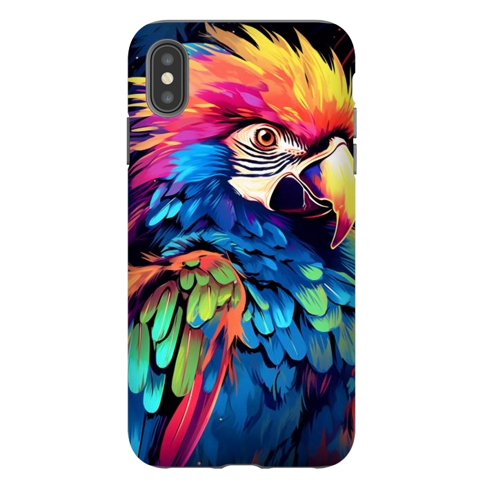iPhone Xs Max StrongFit Colorful parrot by haroulita