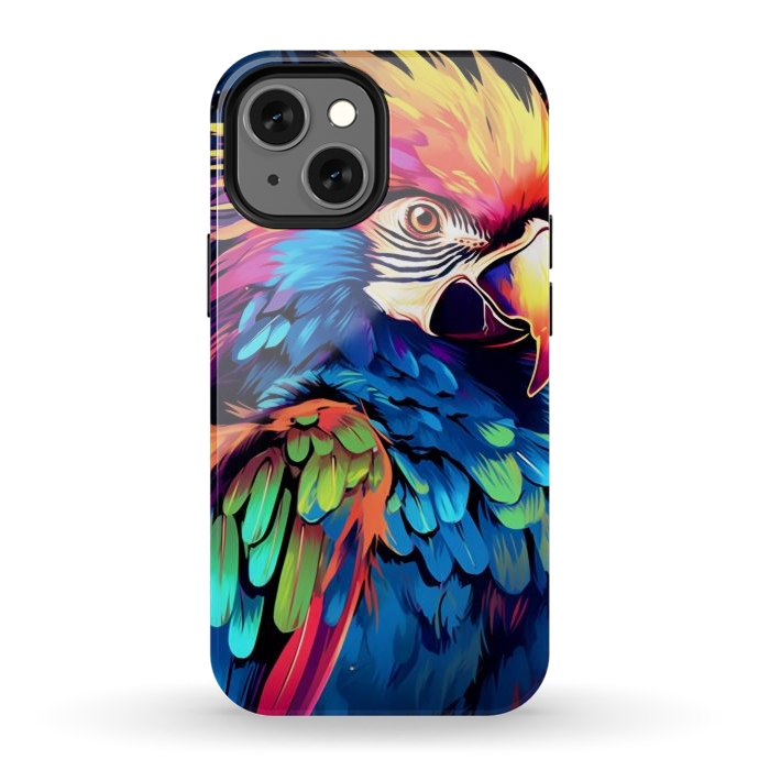 iPhone 12 mini StrongFit Colorful parrot by haroulita