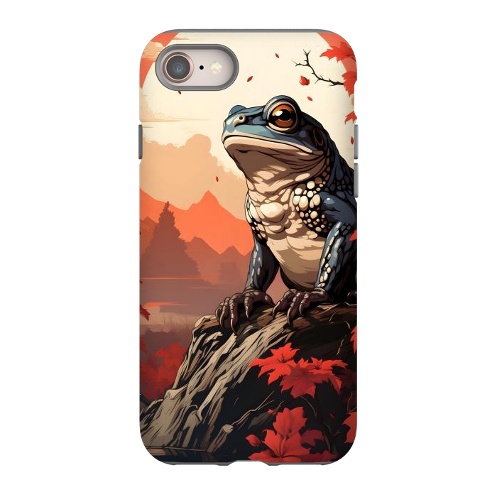 iPhone 8 StrongFit Japanese frog by haroulita