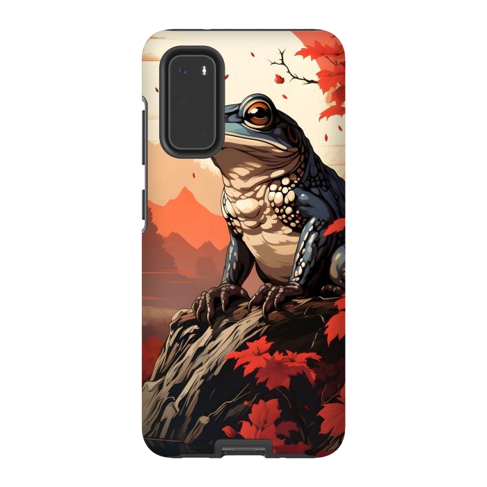 Galaxy S20 StrongFit Japanese frog by haroulita