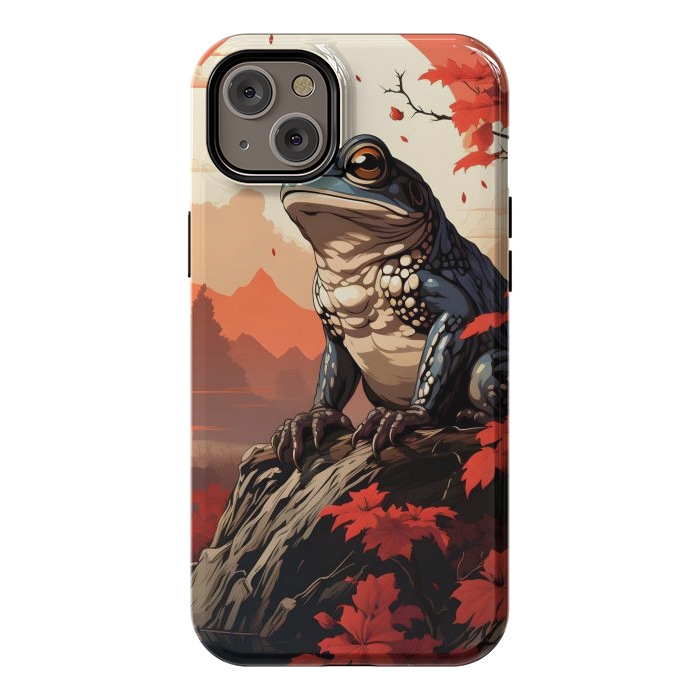 iPhone 14 Plus StrongFit Japanese frog by haroulita
