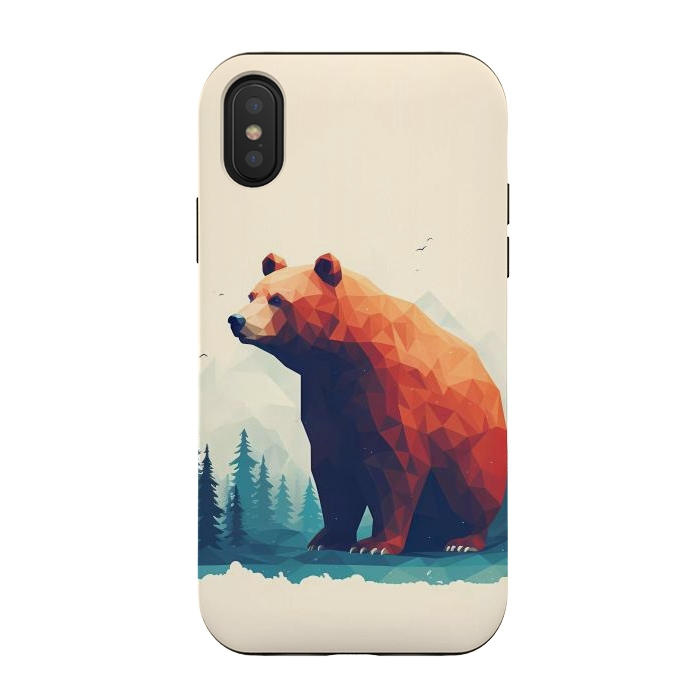 iPhone Xs / X StrongFit Bear by haroulita