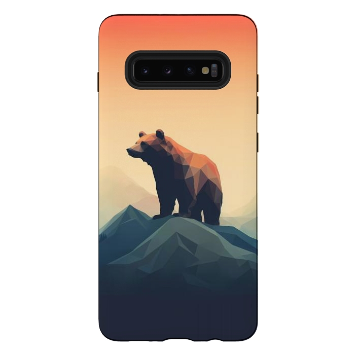 Galaxy S10 plus StrongFit Bear in the mountains by haroulita