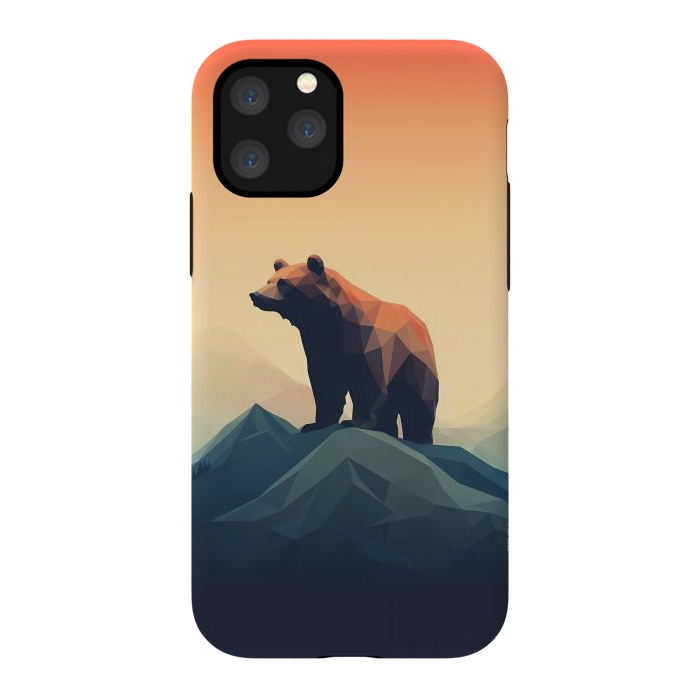 iPhone 11 Pro StrongFit Bear in the mountains by haroulita