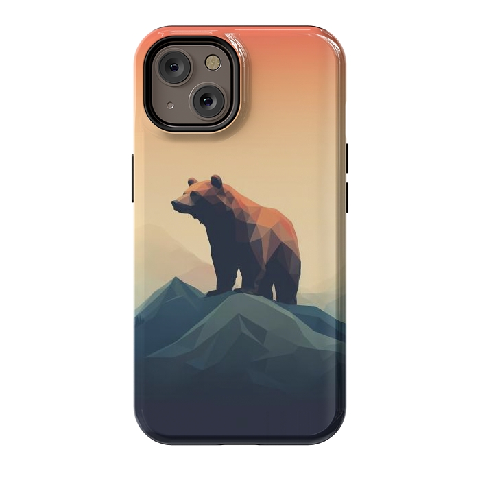 iPhone 14 StrongFit Bear in the mountains by haroulita