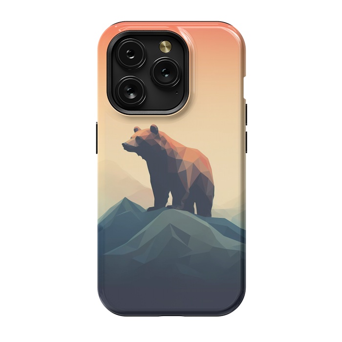 iPhone 15 Pro StrongFit Bear in the mountains by haroulita