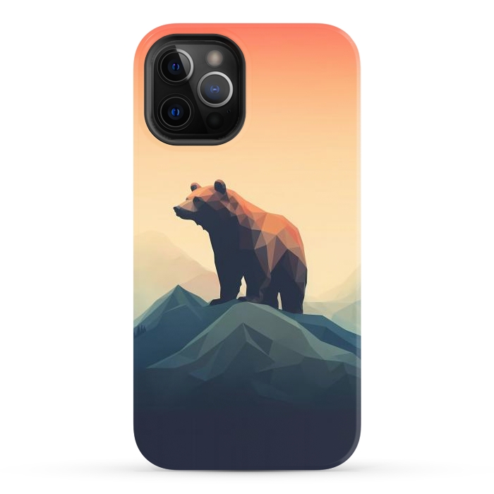 iPhone 12 Pro Max StrongFit Bear in the mountains by haroulita