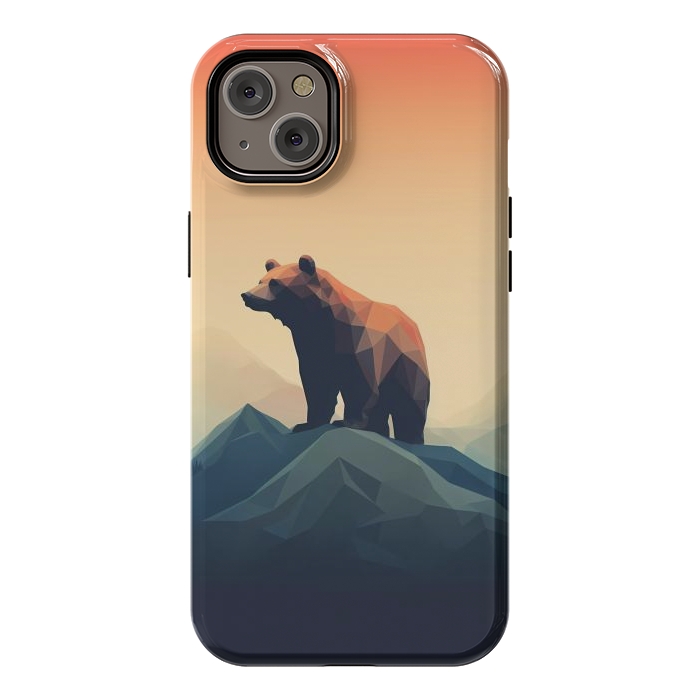iPhone 14 Plus StrongFit Bear in the mountains by haroulita