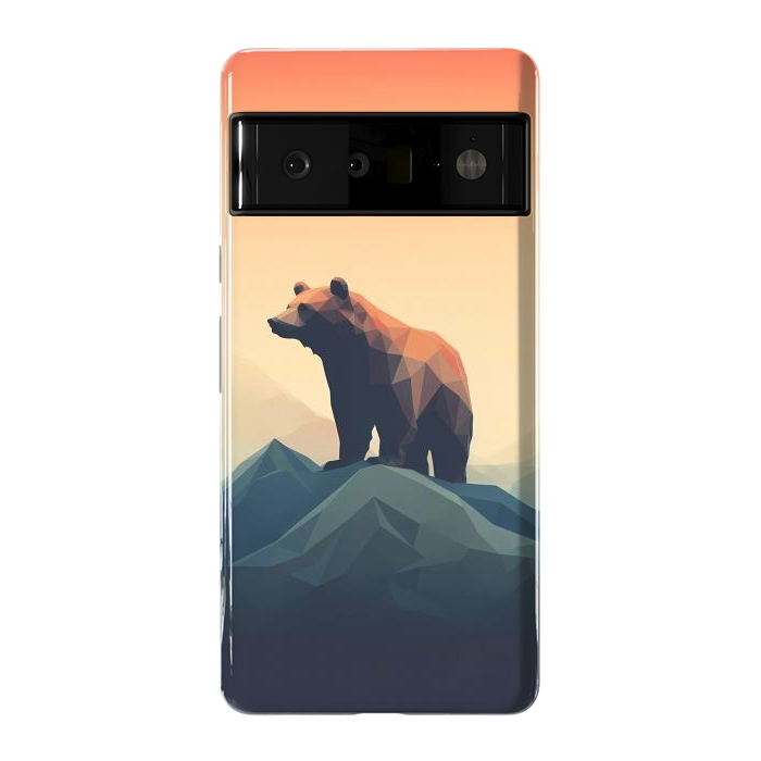 Pixel 6 Pro StrongFit Bear in the mountains by haroulita