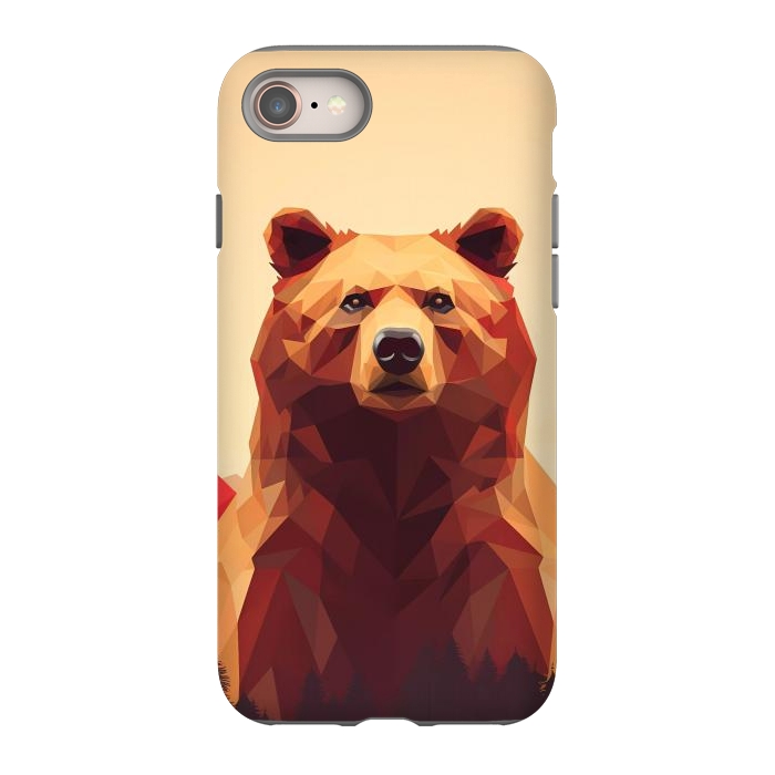 iPhone 8 StrongFit Poly bear by haroulita