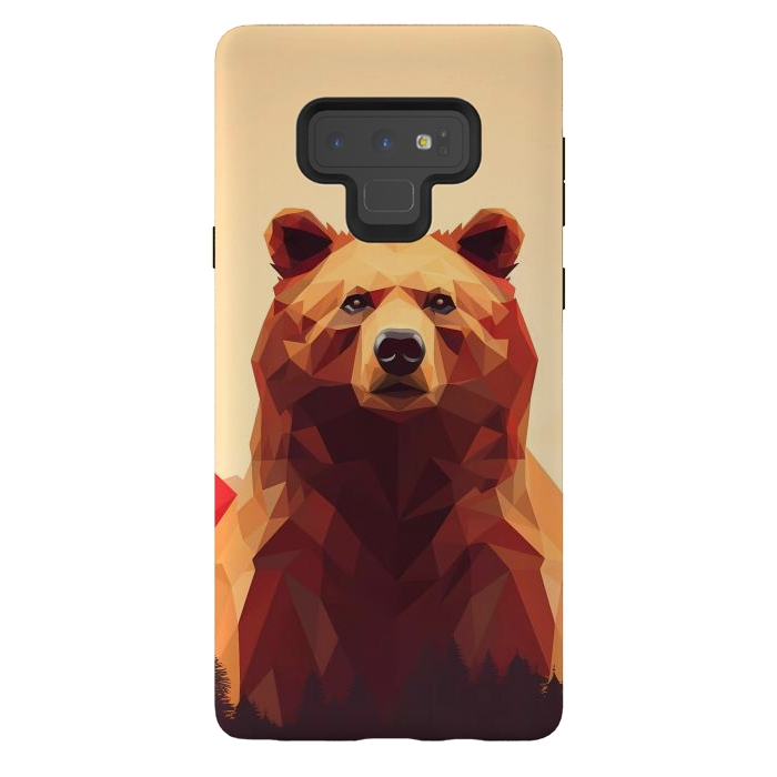 Galaxy Note 9 StrongFit Poly bear by haroulita