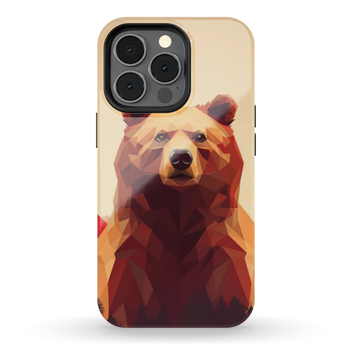 iPhone 13 pro StrongFit Poly bear by haroulita