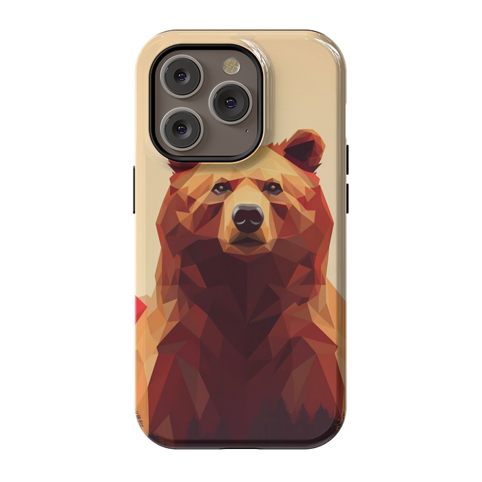 iPhone 14 Pro StrongFit Poly bear by haroulita