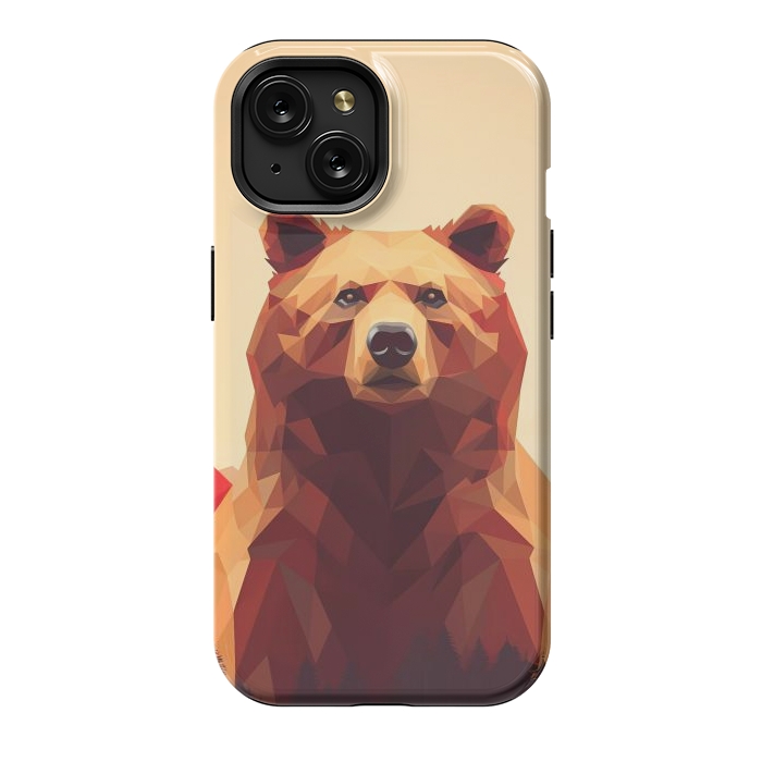 iPhone 15 StrongFit Poly bear by haroulita