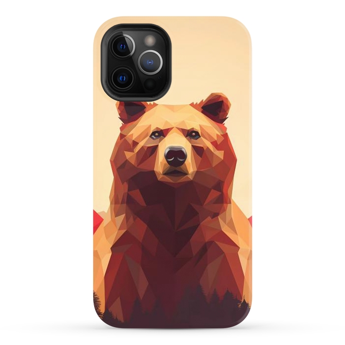 iPhone 12 Pro Max StrongFit Poly bear by haroulita