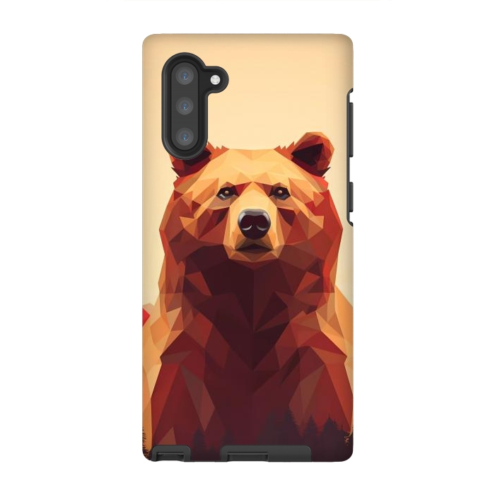 Galaxy Note 10 StrongFit Poly bear by haroulita