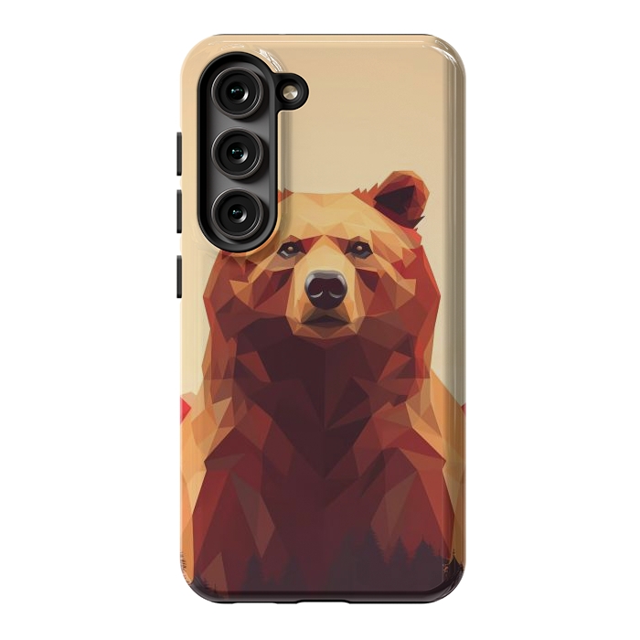 Galaxy S23 StrongFit Poly bear by haroulita