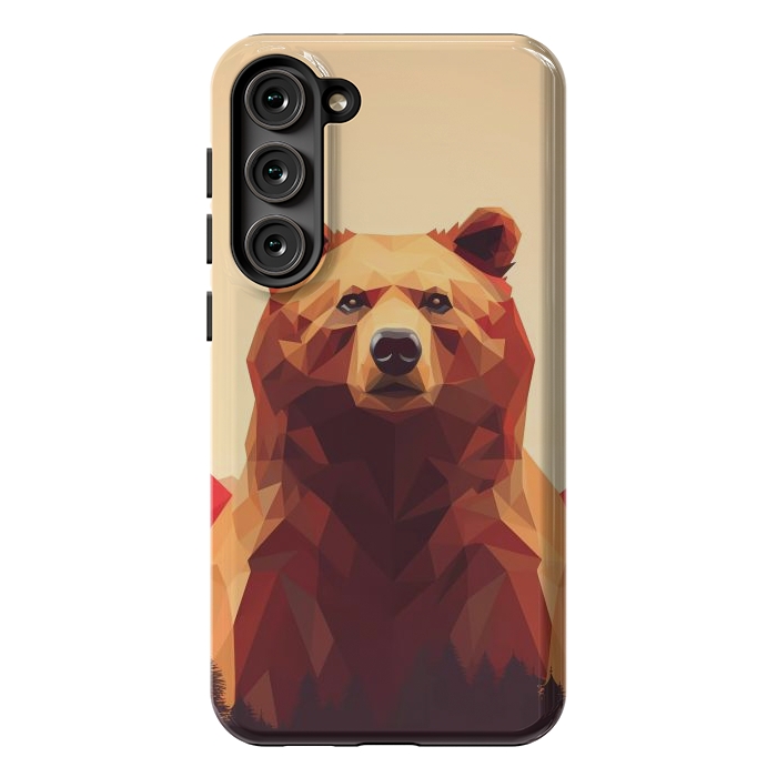 Galaxy S23 Plus StrongFit Poly bear by haroulita