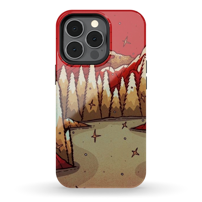 iPhone 13 pro StrongFit The red Xmas lands by Steve Wade (Swade)