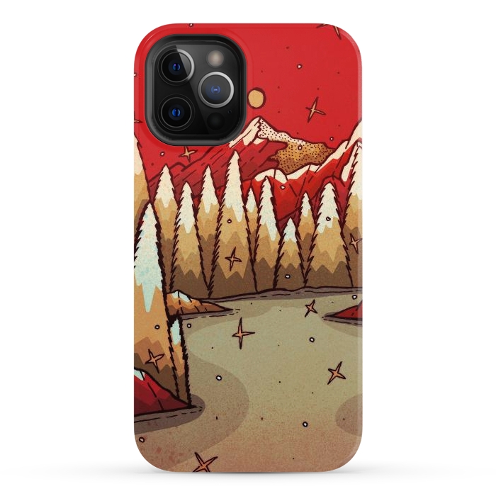 iPhone 12 Pro Max StrongFit The red Xmas lands by Steve Wade (Swade)