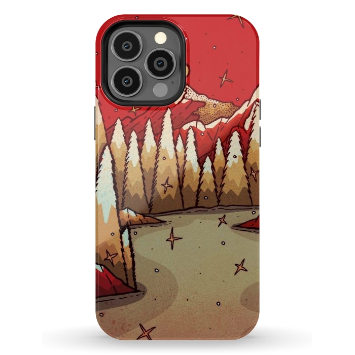 iPhone 13 Pro Max StrongFit The red Xmas lands by Steve Wade (Swade)