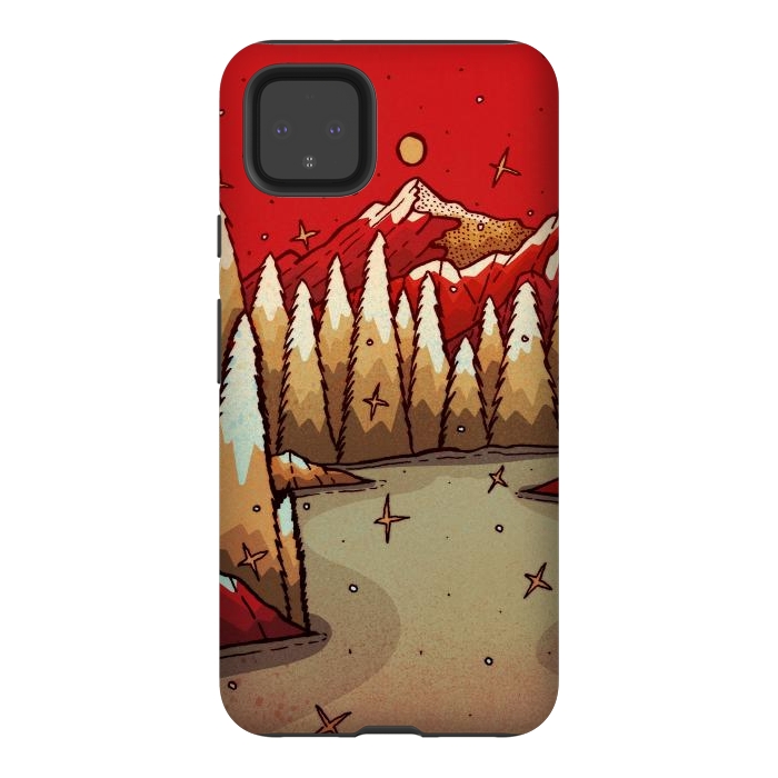Pixel 4XL StrongFit The red Xmas lands by Steve Wade (Swade)