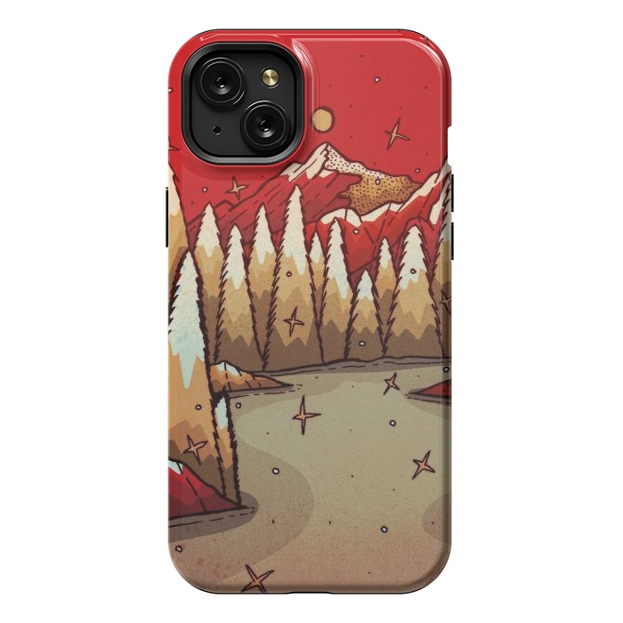 iPhone 15 Plus StrongFit The red Xmas lands by Steve Wade (Swade)