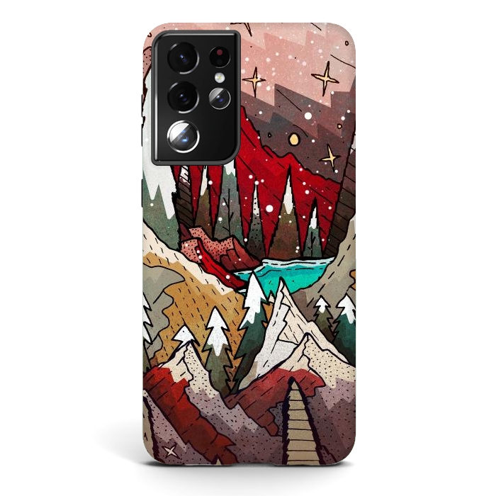Galaxy S21 ultra StrongFit The great winter land  by Steve Wade (Swade)