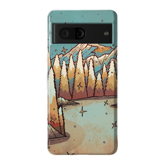 Pixel 7 StrongFit Winter of gold and blue by Steve Wade (Swade)