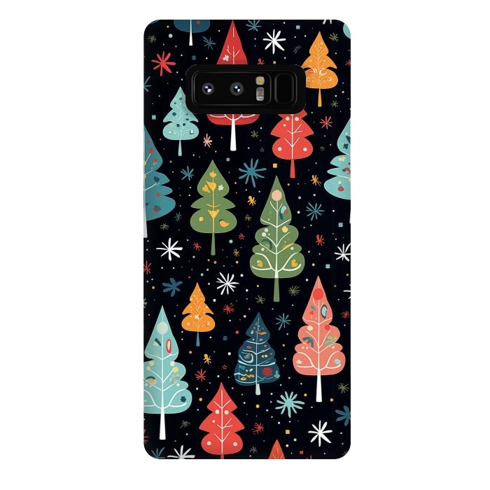 Galaxy Note 8 StrongFit Whimsical Christmas Pattern by Texnotropio
