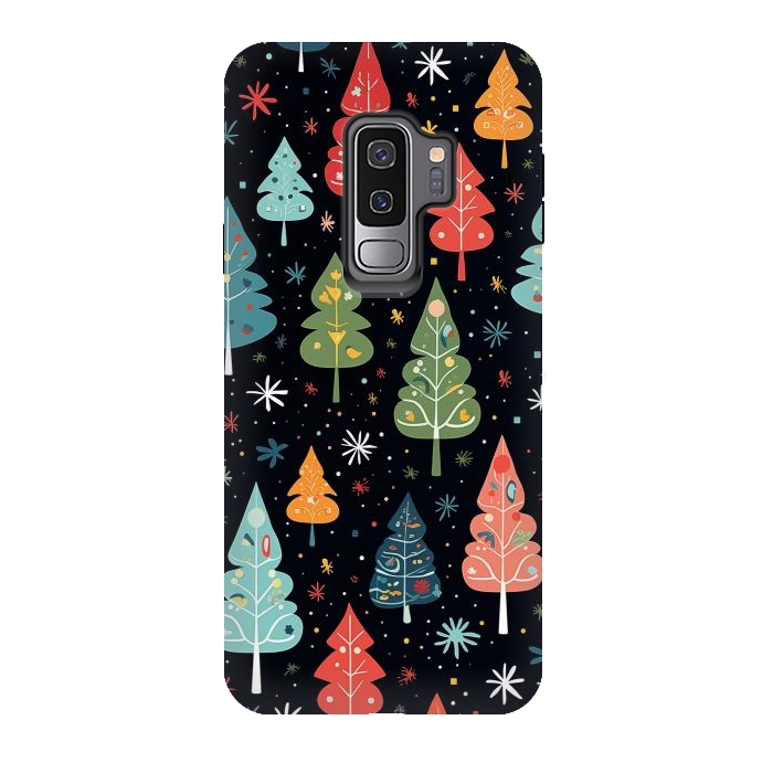 Galaxy S9 plus StrongFit Whimsical Christmas Pattern by Texnotropio