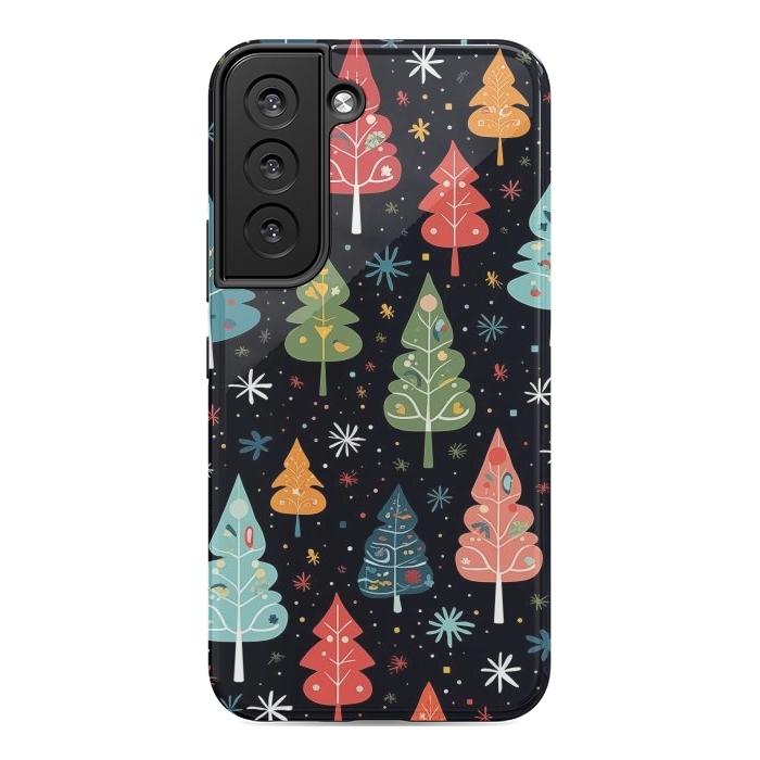 Galaxy S22 StrongFit Whimsical Christmas Pattern by Texnotropio