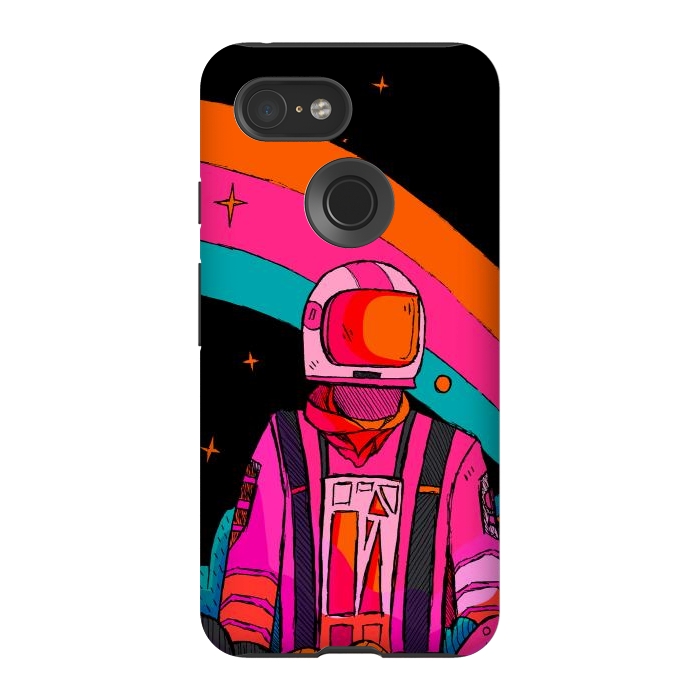 Pixel 3 StrongFit Rainbow Astronaut by Steve Wade (Swade)