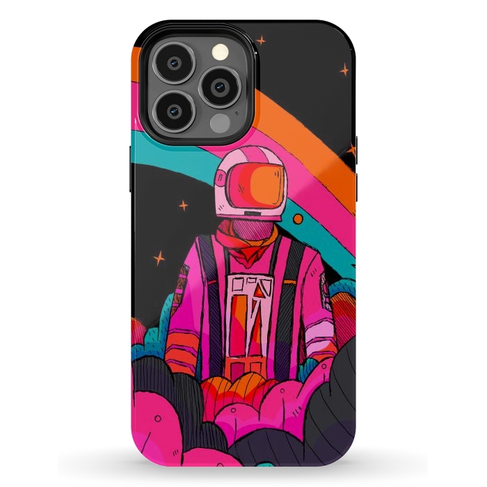 iPhone 13 Pro Max StrongFit Rainbow Astronaut by Steve Wade (Swade)