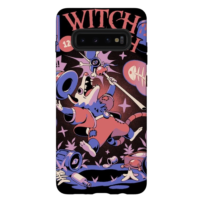 Galaxy S10 plus StrongFit Witch Trash by Ilustrata