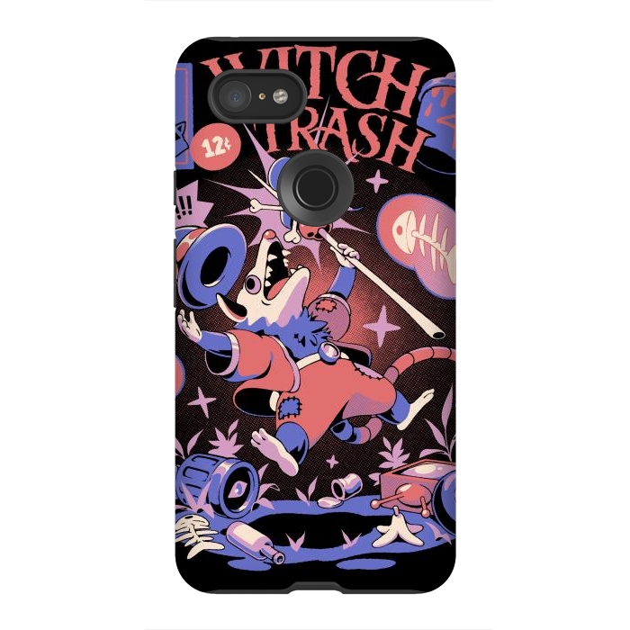 Pixel 3XL StrongFit Witch Trash by Ilustrata