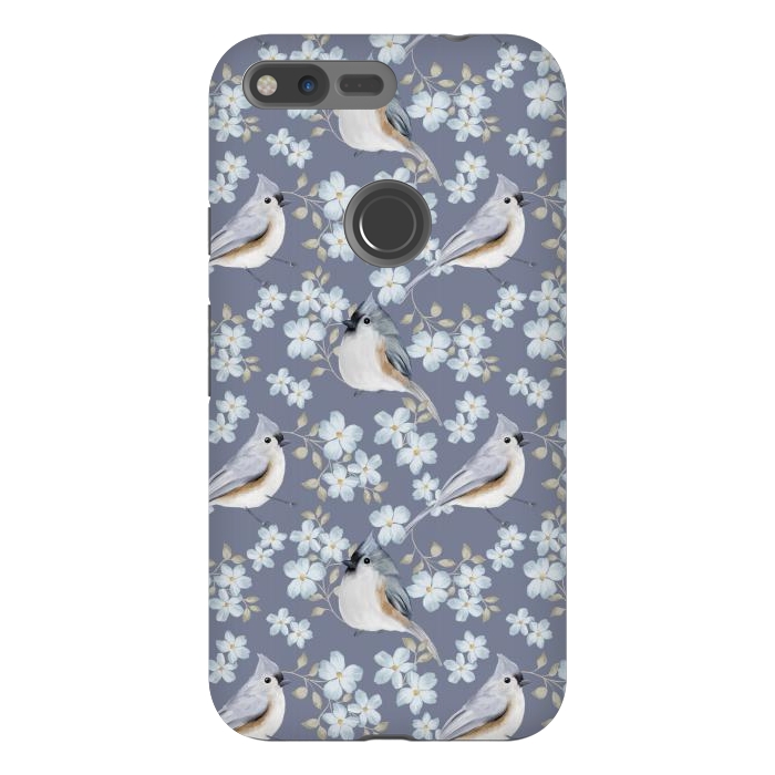 Pixel XL StrongFit Tufted titmouse by Flowery Stories