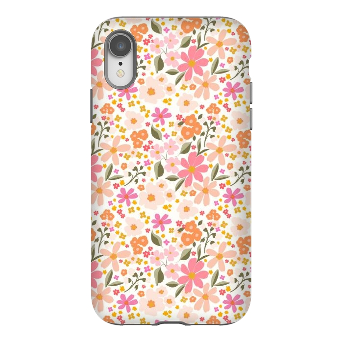 iPhone Xr StrongFit Flowery, white by Flowery Stories