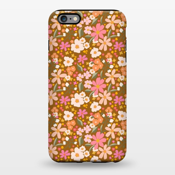 iPhone 6/6s plus StrongFit Flowery, rust by Flowery Stories