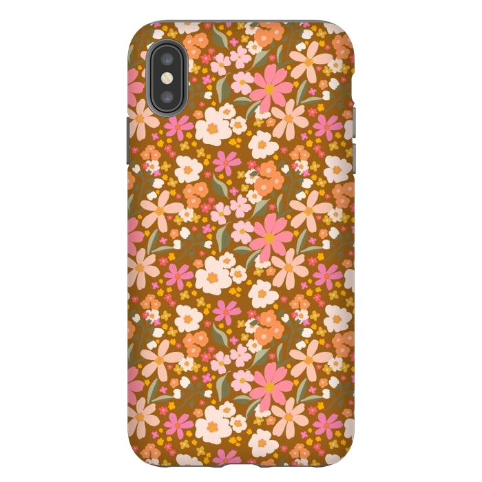 iPhone Xs Max StrongFit Flowery, rust by Flowery Stories