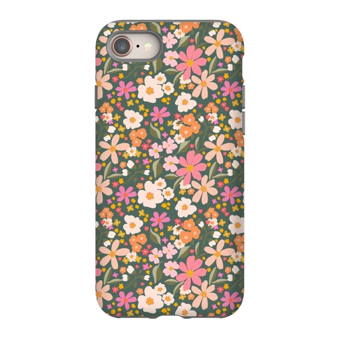 iPhone 8 StrongFit Flowery, green by Flowery Stories
