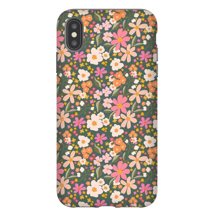iPhone Xs Max StrongFit Flowery, green by Flowery Stories