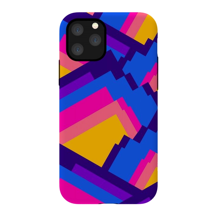 iPhone 11 Pro StrongFit Vibrant pattern peaks by Steve Wade (Swade)