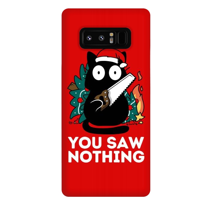 Galaxy Note 8 StrongFit You saw nothing - Christmas Cat by LM2Kone