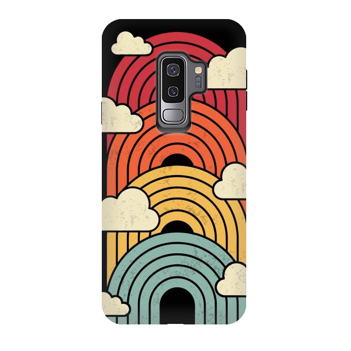 Galaxy S9 plus StrongFit Cloudy hill minimalism by LM2Kone