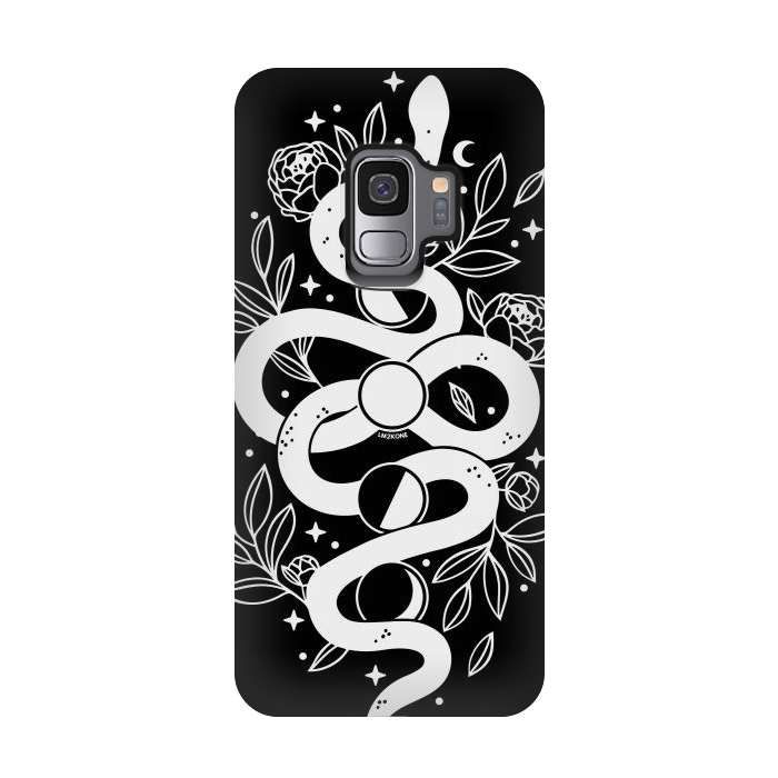Galaxy S9 StrongFit Mystical Moon Snake by LM2Kone