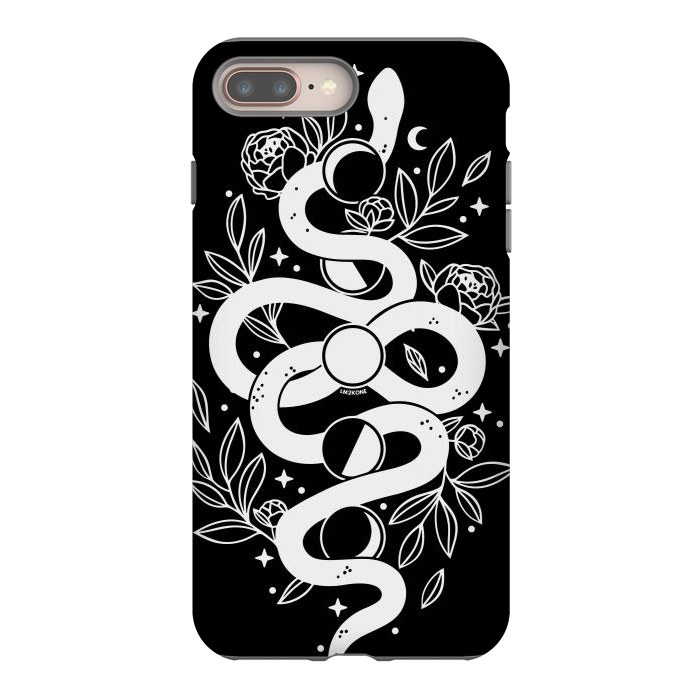 iPhone 8 plus StrongFit Mystical Moon Snake by LM2Kone
