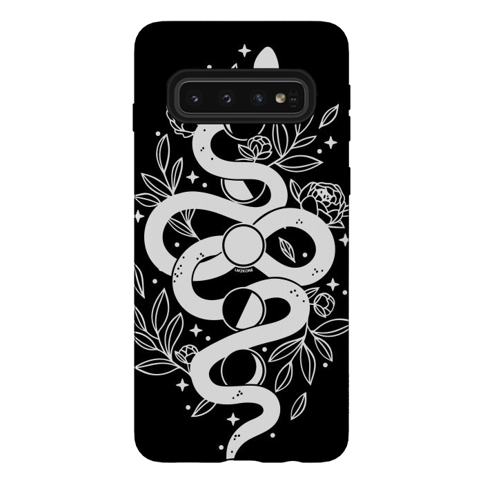 Galaxy S10 StrongFit Mystical Moon Snake by LM2Kone
